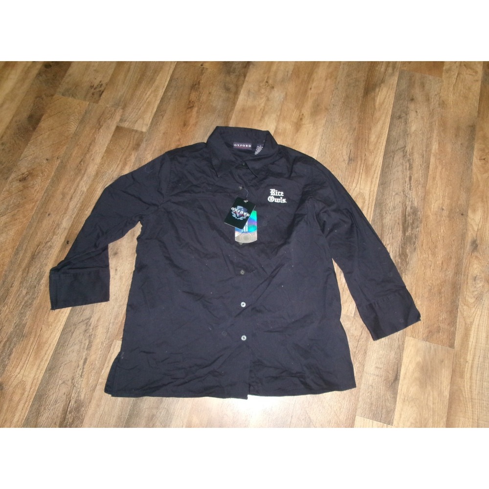 RICE OWLS POLO GOLF TENNIS  SZ- SMALL    SHIRT  00S Y2K VINTAGE G1